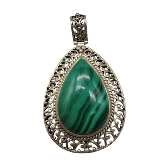 Doug Paulus Sterling Teardrop Pendant DP 925 India Teardrop Shaped - Picture 1 of 16
